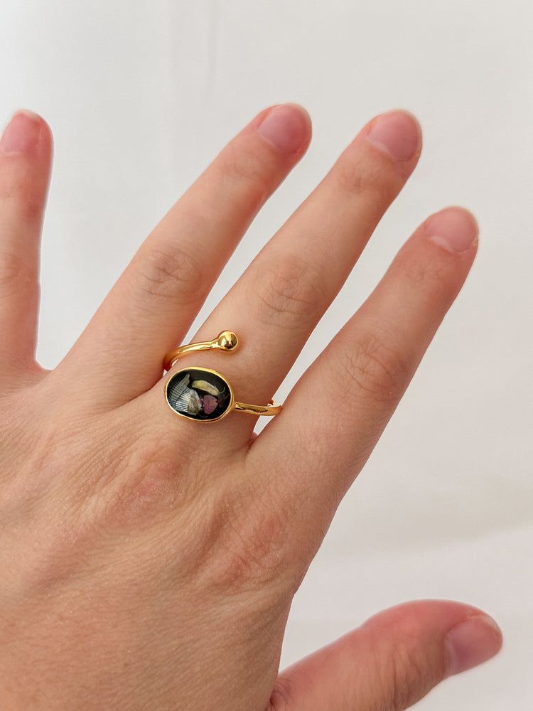 XL Pressed Flower Ring