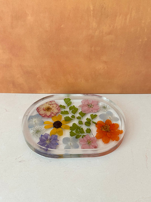 Shortie Handmade Pressed Flower Trinket Tray