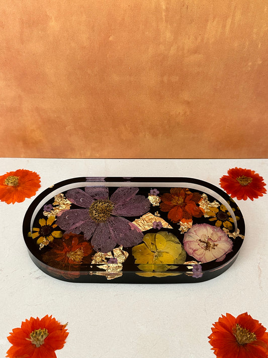 Handmade Pressed Flower Trinket Tray