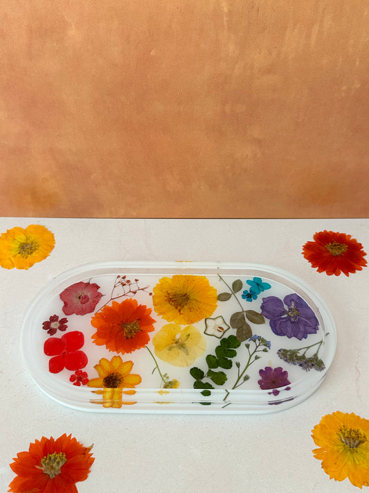 Handmade Pressed Flower Trinket Tray