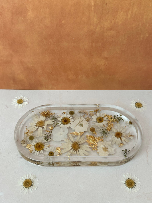 Handmade Pressed Flower Trinket Tray