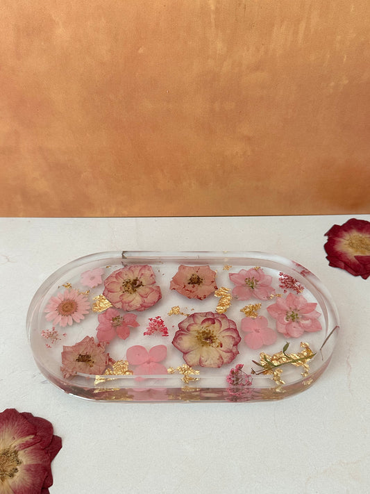 Handmade Pressed Flower Trinket Tray