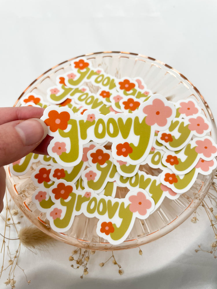 Groovy Flower Sticker