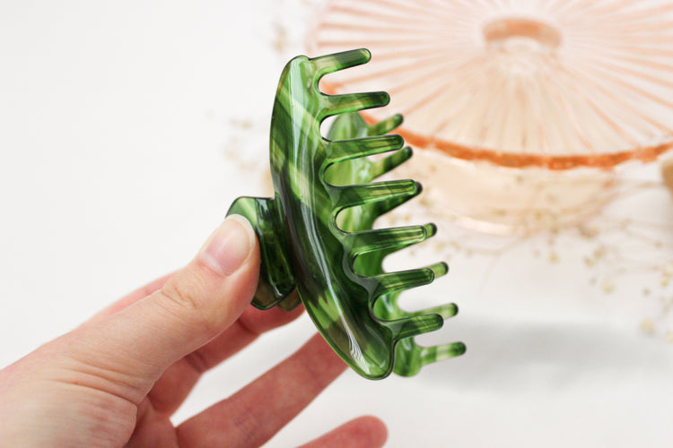 Translucent Jade Claw Clip