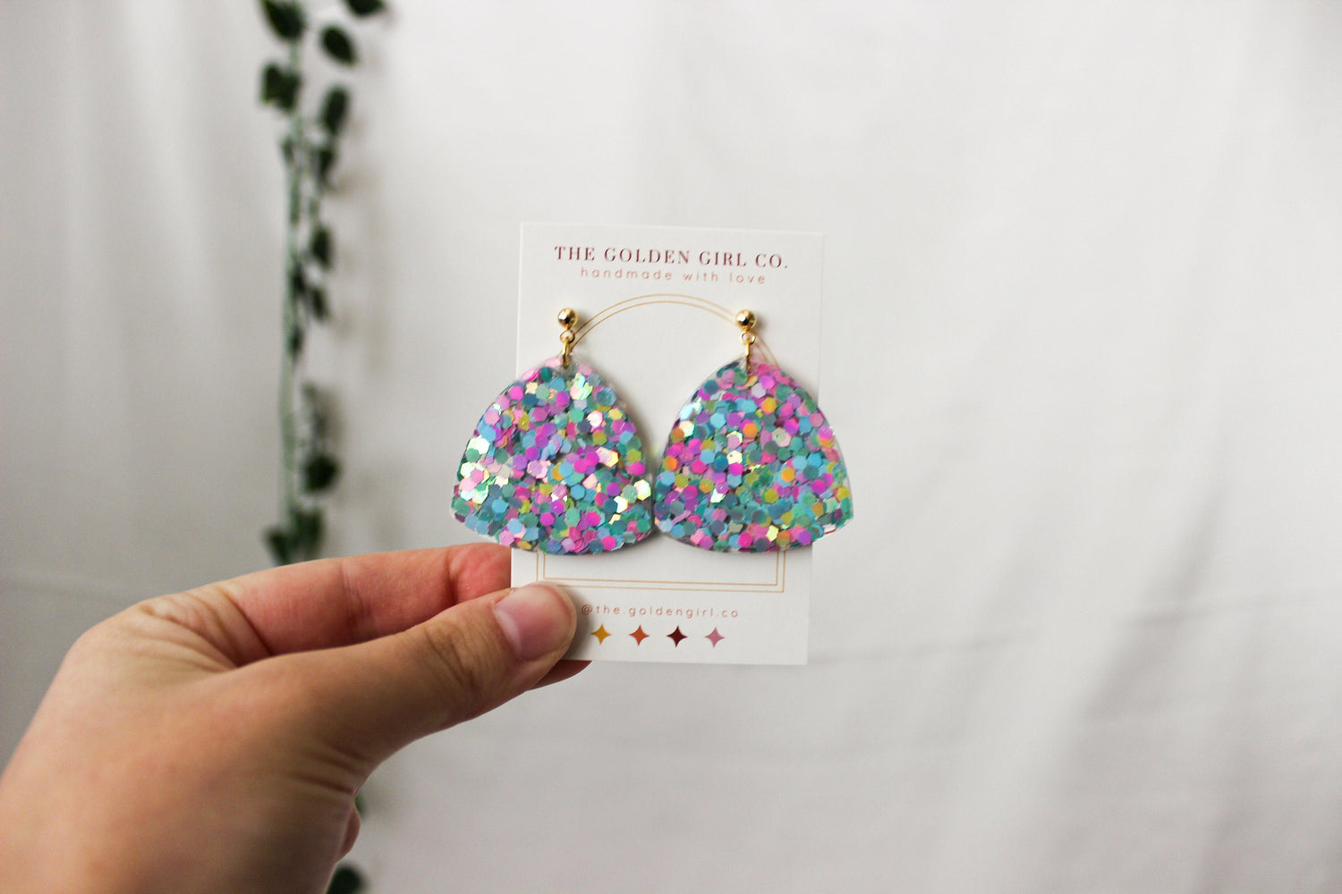 Resin Dangle Earrings | Handmade Resin Earrings | Trendy Lightweight Dangle Earrings