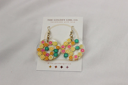 Resin Dangle Earrings | Handmade Resin Earrings | Trendy Lightweight Dangle Earrings