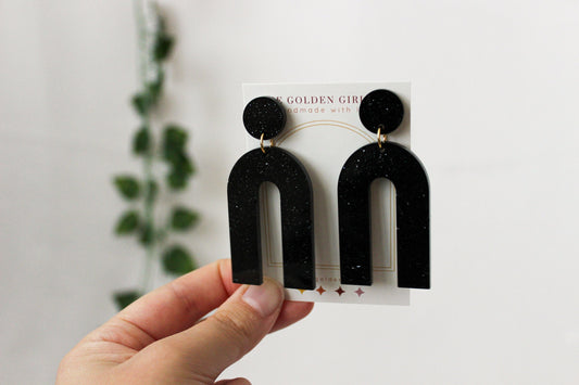 Resin Dangle Earrings | Handmade Resin Earrings | Trendy Lightweight Dangle Earrings