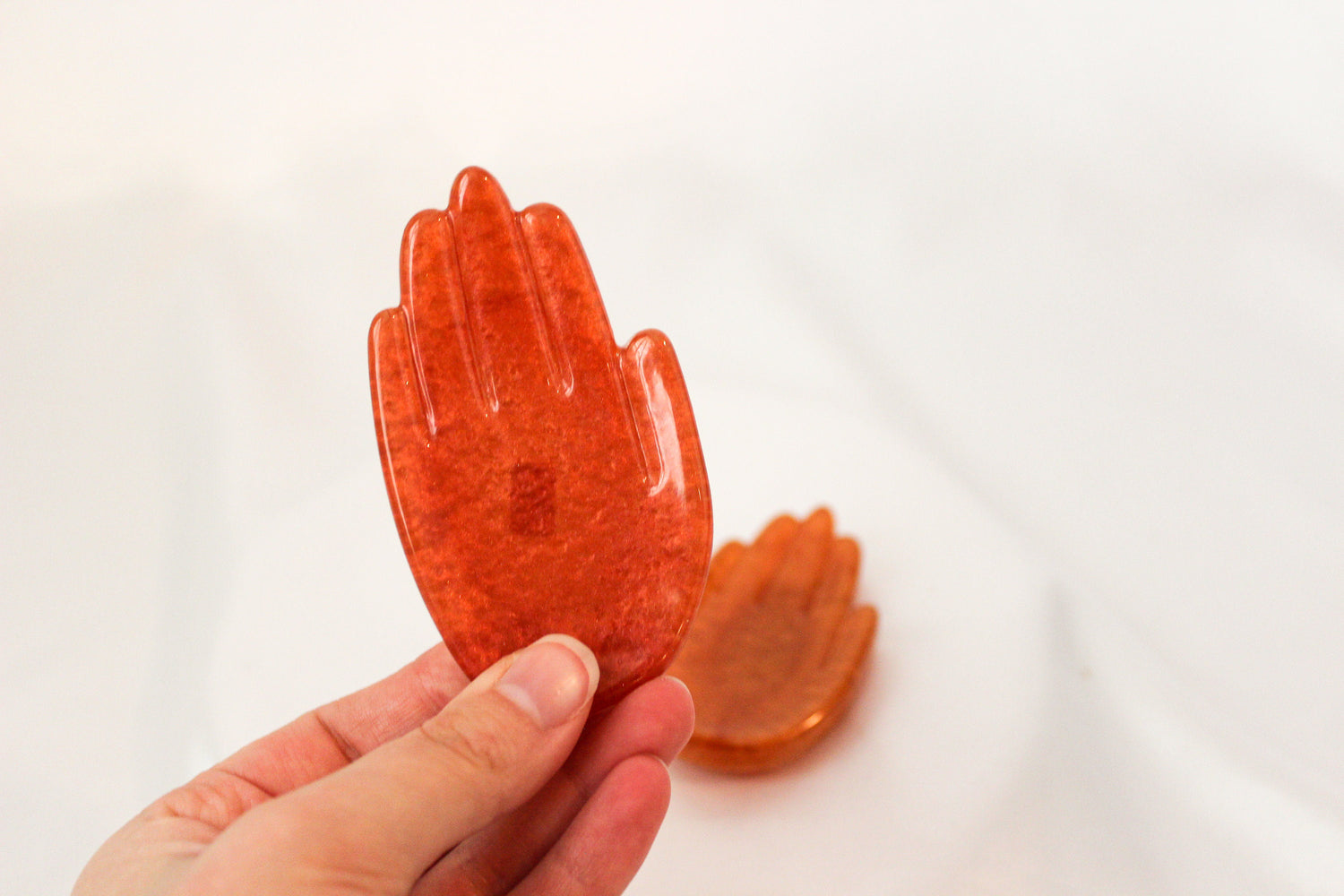 Mini Hand Trinket Dish | Hand Shaped Ring Dish | Pressed Flower Trinket Dish |  Dainty Ring Holder | Jewelry Holder | Gift for Her