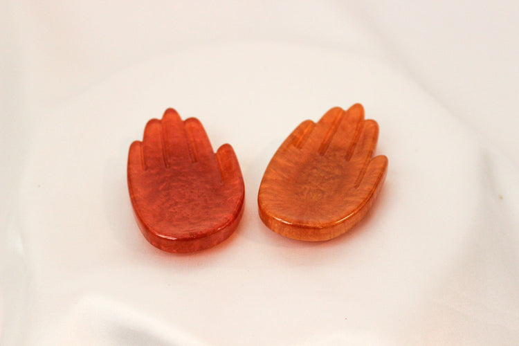 Mini Hand Trinket Dish | Hand Shaped Ring Dish | Pressed Flower Trinket Dish |  Dainty Ring Holder | Jewelry Holder | Gift for Her