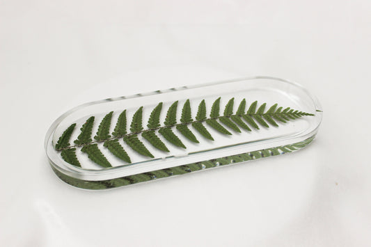 Extra Long Resin Pill Tray | Pressed Flowers | Bathroom Vanity Tray | Catch All Dish | Trinket Tray | Boho Decor | Floral Resin Tray |